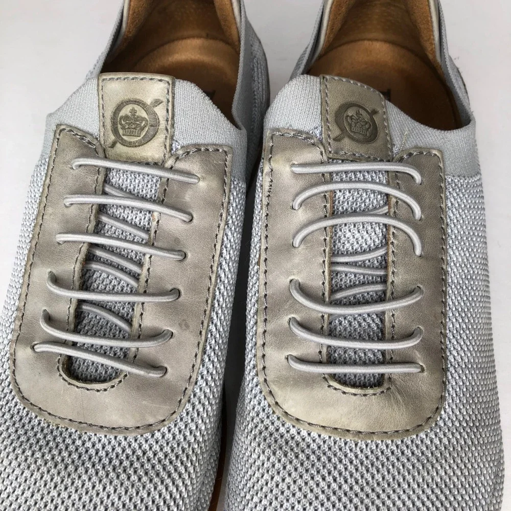 Born Handcrafted Footwear Gray Fabric Leather Accent Sneakers‎ 11.5M